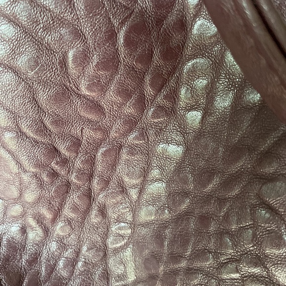 Jewell thirty one Brown Plum snake embossed bag with removable shoulder strap - Picture 10 of 12